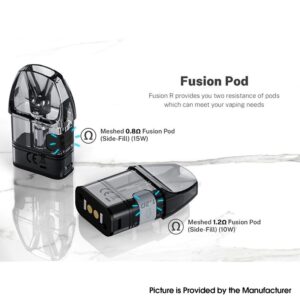 ships from bonded warehouse authentic hell fusion r pod system kit golden blue 800mah 2ml 08ohm